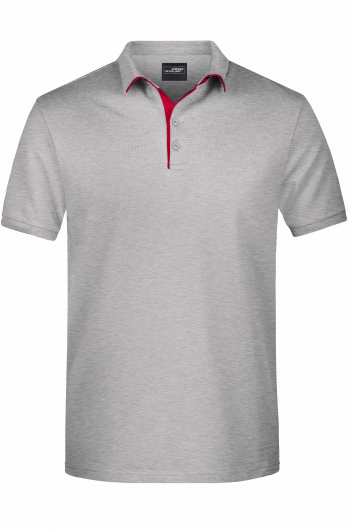 Серый меланж/Красный